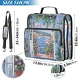 thumbnail image 2 of FORMRS Zipper Binder with Shoulder Strap 2-inch Ring 500 Sheet Capacity File Bag, Blue Floral Window, 2 of 5