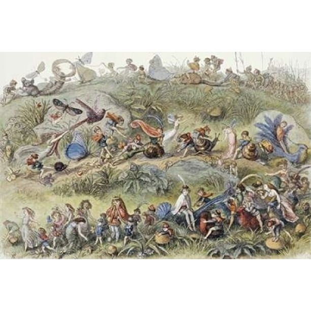 Download Triumphal March Of The Elf King Poster Print By Richard Doyle 12 X 18 Walmart Com Walmart Com