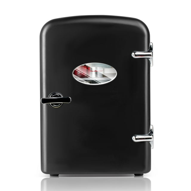 Minirefrigerador YSSOA de 4 litros, calentador y enfriador, 6 latas con Observation W