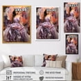 thumbnail image 4 of Designart "Purple Ethereal Elegance Runway I" Inspirational Framed Wall Art - Glam Purple Fashion Bedroom Framed Canvas Wall Art, 4 of 6