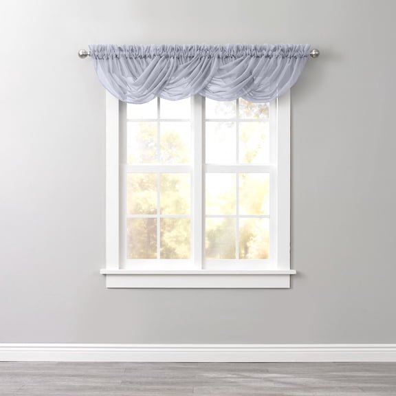 BrylaneHome BH Studio Sheer Voile Toga Valance