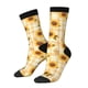 thumbnail image 1 of Balery Coffee Plaid Sunflower Calcetas Largas con Estampado para Hombre y Mujer – Suaves y Transpirables, Talla Única (US 5-11), 1 of 6