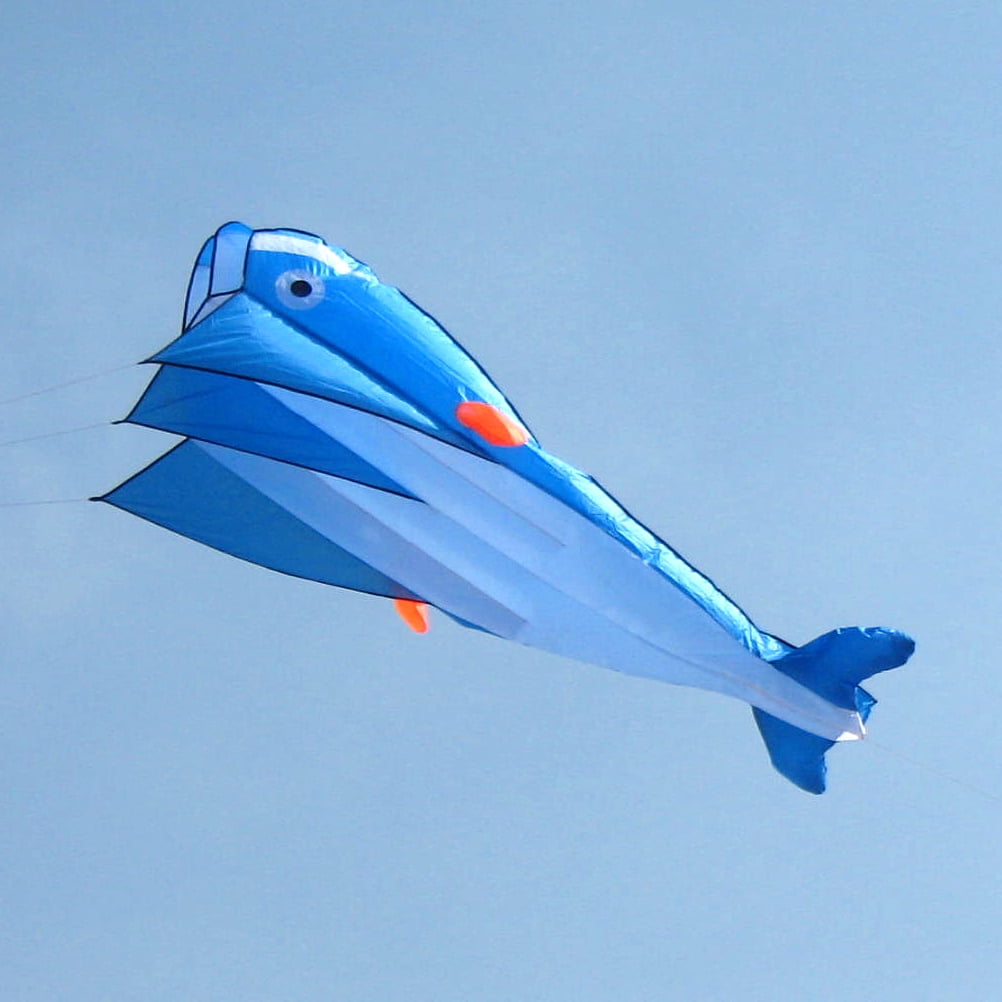 Huge 3D Kite Frameless Soft Parafoil Giant Dolphin animal Kite Children's toy 