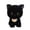 Black, variant on Cat Plush Toy Stuffed Animal, Stuffed & Plush Animals Toys, Plush Dolls, Pillow, 9.84 Inch Cute Kitten Doll Soft Fluffy Cat Hugging Pillow, for Kids and Adults Gift