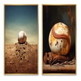 thumbnail image 2 of Designart "Pitcher s Mound in Baseball I" Sport Baseball Framed Wall Art Set Of 2 - Beige Sports Framed Canvas Set For Living Room Decor, 2 of 6