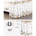 thumbnail image 3 of Thanksgiving Beige Pumpkin Bed Skirt King Size 18 Inch Drop, Fall Fallen Leaves Flower Wrap Around Dust Ruffle Bedskirts, Wrinkle & Fade Resistant Easy Fit Bedskirt with Adjustable Elastic, 3 of 8