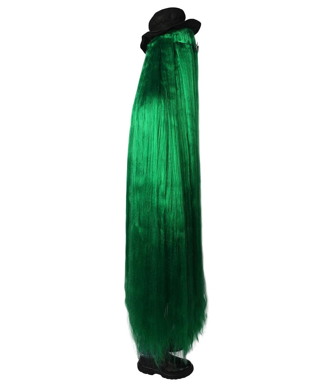 HPO Adult Unisex Cousin Itt Dapper Creature Halloween Costume Wig, Soft Synthetic Fiber, Green