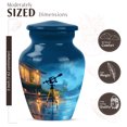 thumbnail image 2 of JAGASY Telescope Urns for Human Ashes for Women, Blue Small Urn for Ashes Adult Male, Rainy Sky Decorative Urns for Couple, House Keepsake Cremation Urn for Mom & Dad, (3 Inch), 2 of 7