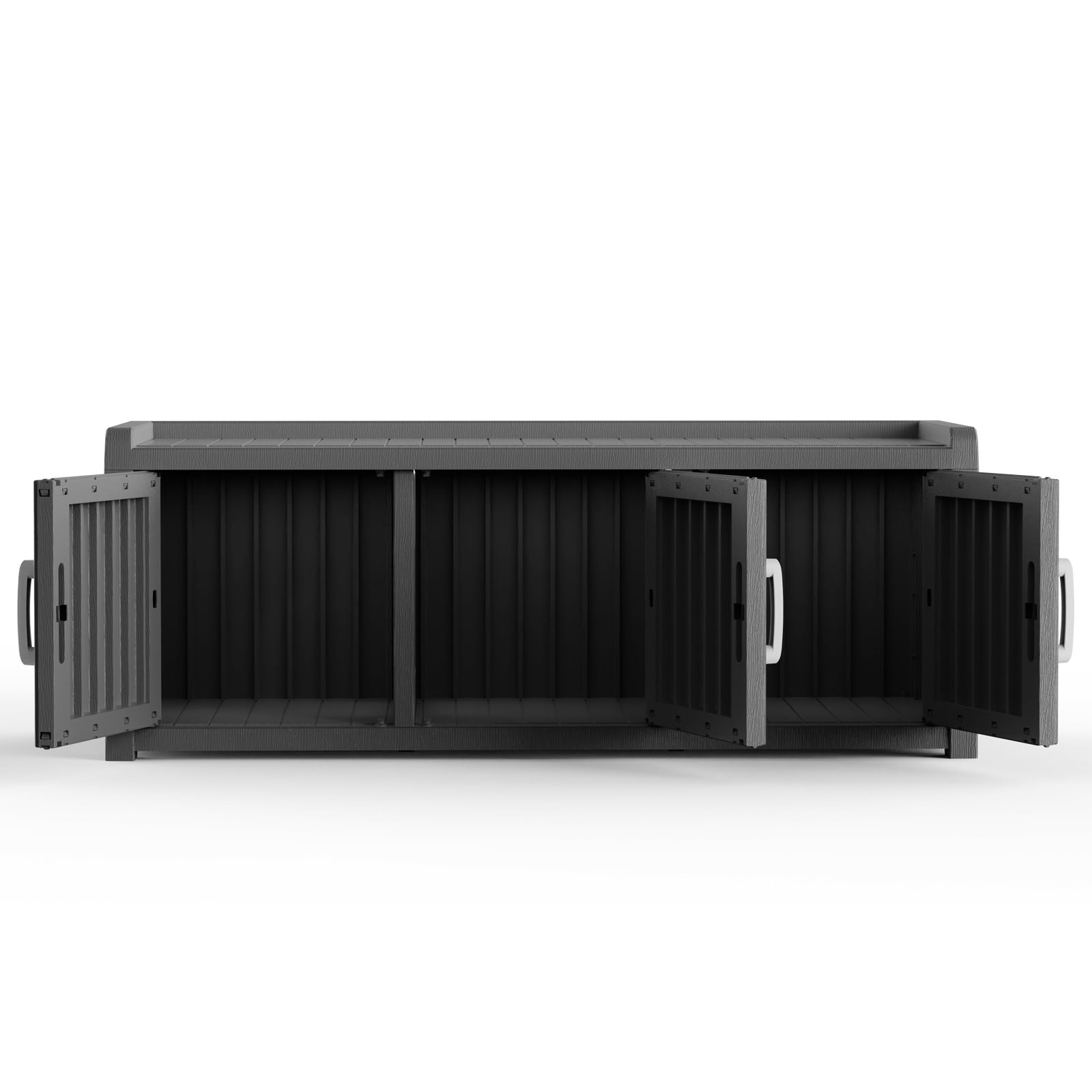MAYEERTY Multi-Functional Cat House & Litter Box Enclosure, Sturdy Storage Cabinet with Ventilated Side Window