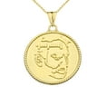 thumbnail image 1 of TWO-SIDED “DUXOV”AND ARMENIAN ETERNITY SYMBOL PENDANT NECKLACE IN YELLOW GOLD :  10K  Pendant with 22" chain, 1 of 1