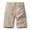 Khaki, variant on kosheko Mens Cargo Casual Shorts, Army Green Vintage Washed Fabric, Multi Patch Pockets for Retro Workwear Daily Fashion Black XXXXXL(44码)