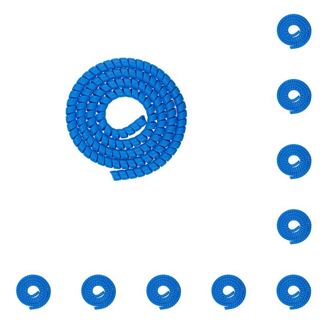 Eigraketly Envoltura protectora de línea de frenado de scooter eléctrico portátil ajustable 1m scooters aislados accesorios de tubería de bobinado azul Azul 10piezas Eigraketly CBP329744