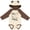 Natural & Brown w Ears, variant on Inktastic Nana's You Say Alpaca My Bags Boys or Girls Long Sleeve Baby Bodysuit