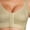 Beige, variant on Women Plus Size Yoga Running High Shockproof Strength Wirefree Sport Bra