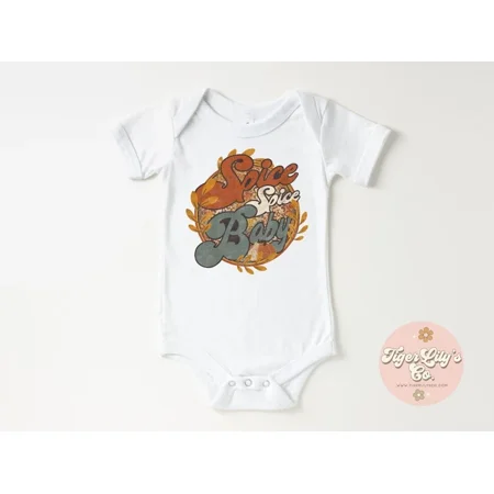 Baby Bodysuit BELLA CANVAS Spice Spice Baby Bodysuit-Retro Boho Baby One-Piece - Carters Baby Bodysuit