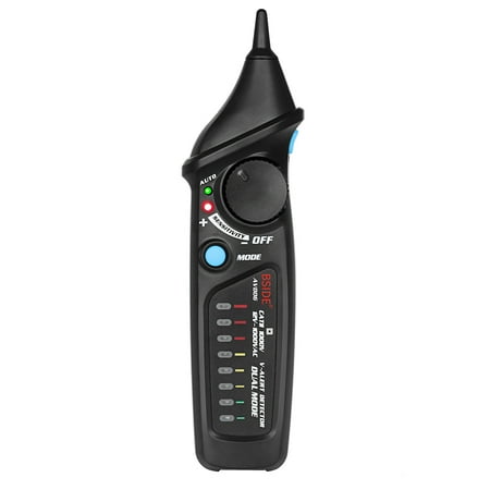 BSIDE Non-contact AC Voltage Tester Pen Shaped V~Alert Detector Auto/Manual Dual Mode NCV Tester Live Wire Check with Adjustable Sensitivity...