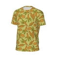 thumbnail image 6 of Wukai Corn Print Men's Short-Sleeved Mesh T-Shirt,Quick-Dry Short Sleeve Workout T-Shirt-Medium, 6 of 8