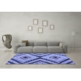 thumbnail image 3 of Ahgly Company Indoor Rectangle Abstract Blue Modern Area Rugs, 2' x 4', 3 of 4