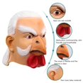 thumbnail image 4 of Cubierta de cara de gallo con rostro humano Ticfox accesorios para disfraces de Halloween, 4 of 7
