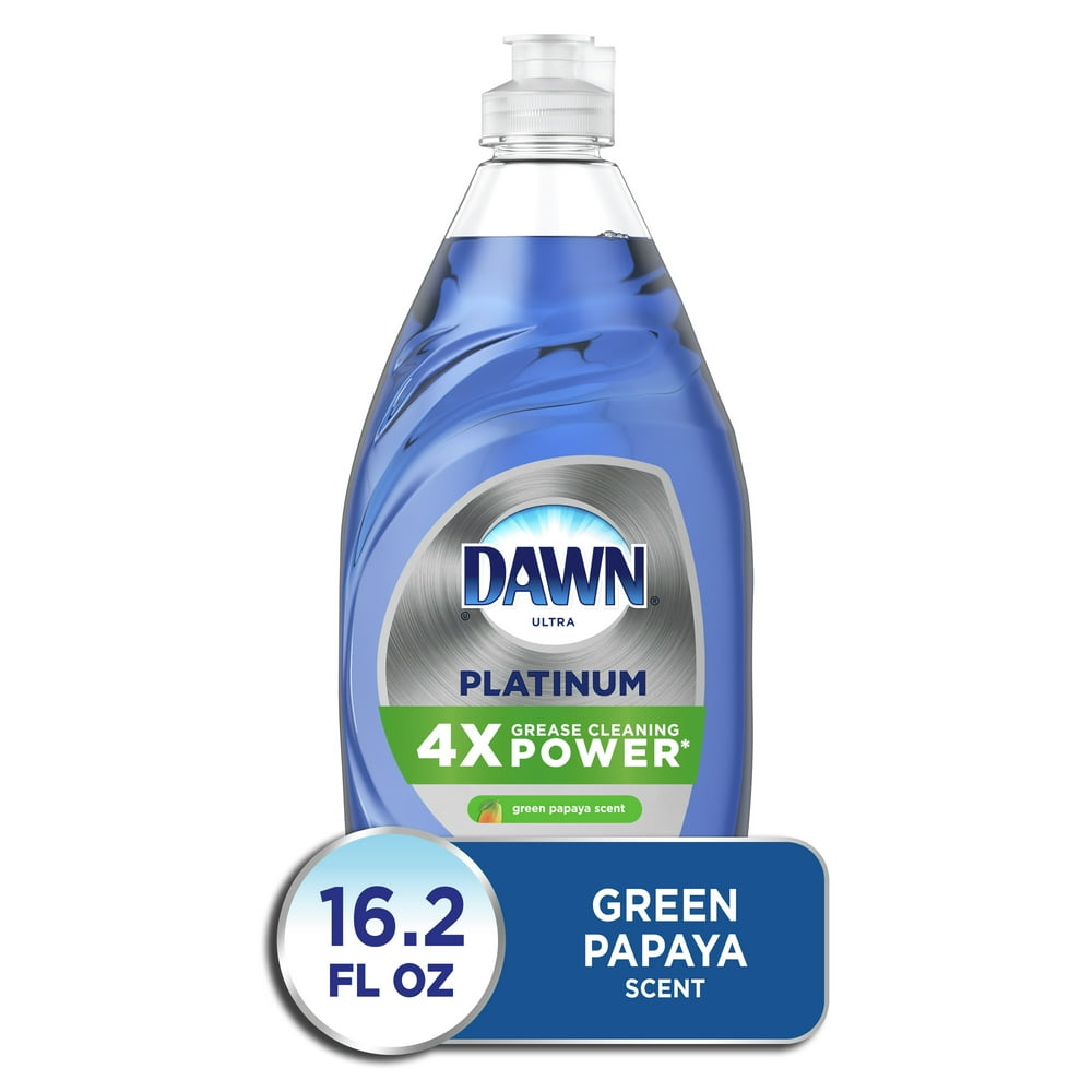 Dawn Platinum Bleach Alternative Dishwashing Liquid Dish Soap, Green