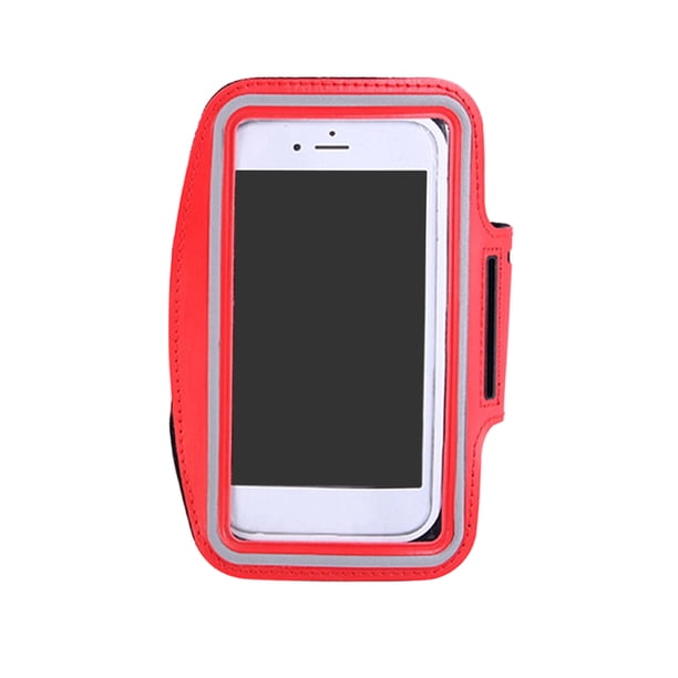 Brazalete deportivo resistente al agua para correr, funda para teléfono, ajustable, con llavero para correr, senderismo y ciclismo.