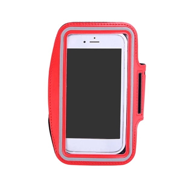 Brazalete deportivo resistente al agua para correr, funda para teléfono, ajustable, con llavero para correr, senderismo y ciclismo.