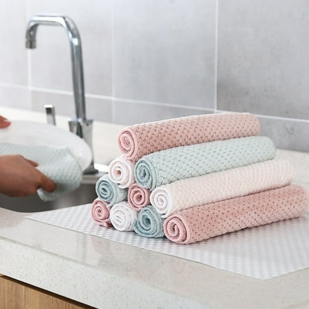 

SPRING PARK Microfiber Dish Cloth for Washing Dishes Dish Rags Best Kitchen Cloths Reuseable Cleaning Cloths