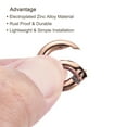thumbnail image 4 of Unique Bargains Boucle à Ressort Ronde en Alliage de Zinc 18x11x3.5mm, Or Rose 5 Pack, 4 of 5