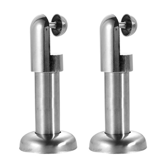 2Pcs Stainless Steel Furniture Feet Public Restroom Partition Fittings