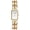 Gold White, variant on Women's Elegant Dress Watch Chain Braid Band Fashion Square Bracelet Watches for Women Retro Minimalist Analog Quartz Waterproof Ladies Watch