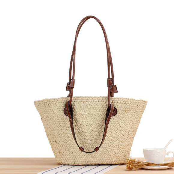 OUSITAID New Large Capacity Women‘s Shoulder Bag Luxury Designer Fashion Female Handbag Summer Straw Beach Bag Bohemia Shopper Purse