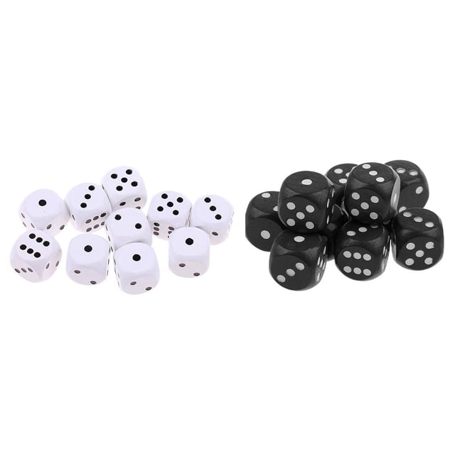 20 Piezas Dados De Madera D6 Dados Punteados Para Juguetes De Juego De Mesa Hugo Dados de madera de 16 mm