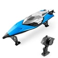 thumbnail image 1 of Barcos de control remoto, RC Boat Barcos de control remoto 70 km / h Alta velocidad 2.4GHz RC Boat T Tomshoo azul, 1 of 7
