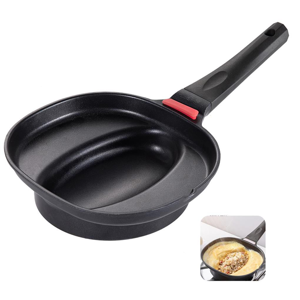 Thinsont Nonstick Frying Pan with Anti-scalding Handle Omelette Pan with  Non-stick Coasting Japanese Style Omurice Pan for Omelets Breakfast  Cookware 