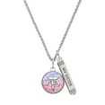 thumbnail image 1 of Delight Jewelry Silvertone Domed Multi Color PTA Silvertone Always My Sister Bar Charm Necklace, 23", 1 of 4