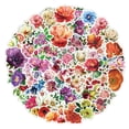 thumbnail image 1 of Set de 50 pegatinas con forma de flor para álbum de recortes y portátil, 1 of 2