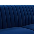 thumbnail image 6 of Modway Winsome Channel Tufted Performance Velvet Sofa in Navy, 6 of 9
