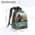 thumbnail image 2 of Pofeuu Vintage Truck Farm Scene Print Laptop Backpack Travel Canvas Backpack for School Lightweight and Comfortable Backpack College Backpack Schoolbag, 2 of 6