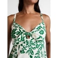 thumbnail image 4 of Time and Tru Women's Tie Bodice Strappy Midi Dress, Sizes XS-XXXL, 4 of 5
