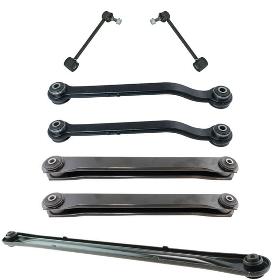 TRQ 7 Piece Rear Track Bar Links Upper Lower Control Arms Kit Sides for GM SUV PSA65089 Fits select: 2000-2010 CHEVROLET TAHOE, 2000-2010 CHEVROLET SUBURBAN
