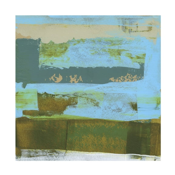 Trademark Fine Art Sharon Gordon Green Abstract Fields I Canvas Wall Art