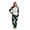 01#Women, variant on Christmas Family Matching Pajamas Holiday Sleepwear Sets, Long‑Sleeve Top & Pants for Mom Dad Kids, Baby Onesie, Green Buffalo Plaid Jesus X‑Mas Tree Print