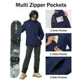 thumbnail image 6 of TACVASEN Women's Winter Jackets Ski Waterproof Windproof Warm Coats Thermal Outdoor Thick Jacket Multi-Pockets Hooded Hiking Camping Snowboarding Snow Casual Jacket, 6 of 7