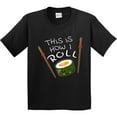 thumbnail image 3 of Inktastic This is How I Roll Cute Sushi Youth T-Shirt, 3 of 5