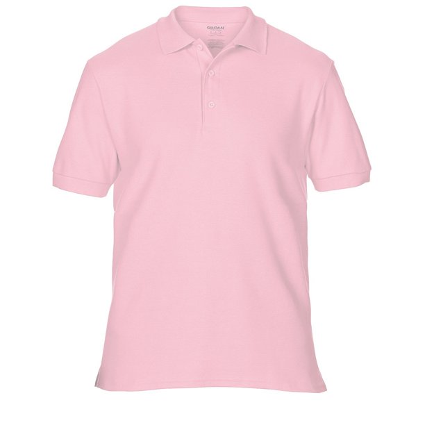Gildan - Polo de manga corta de deporte Doble Pique para caballero/hombre de primera Modelo Premium - Verano/ Vacaciones (Rosa claro)