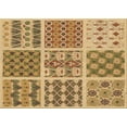 thumbnail image 1 of Ahgly Company Indoor Rectangle Patterned Yellow Orange Area Rugs, 2' x 5', 1 of 6