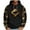 Black, variant on ZVNAΖH Men's Western Tribal Moose Print Hoodie Raglan Sleeve Loose Fit Long Sleeve Pullover with Drawstring, M-3XL