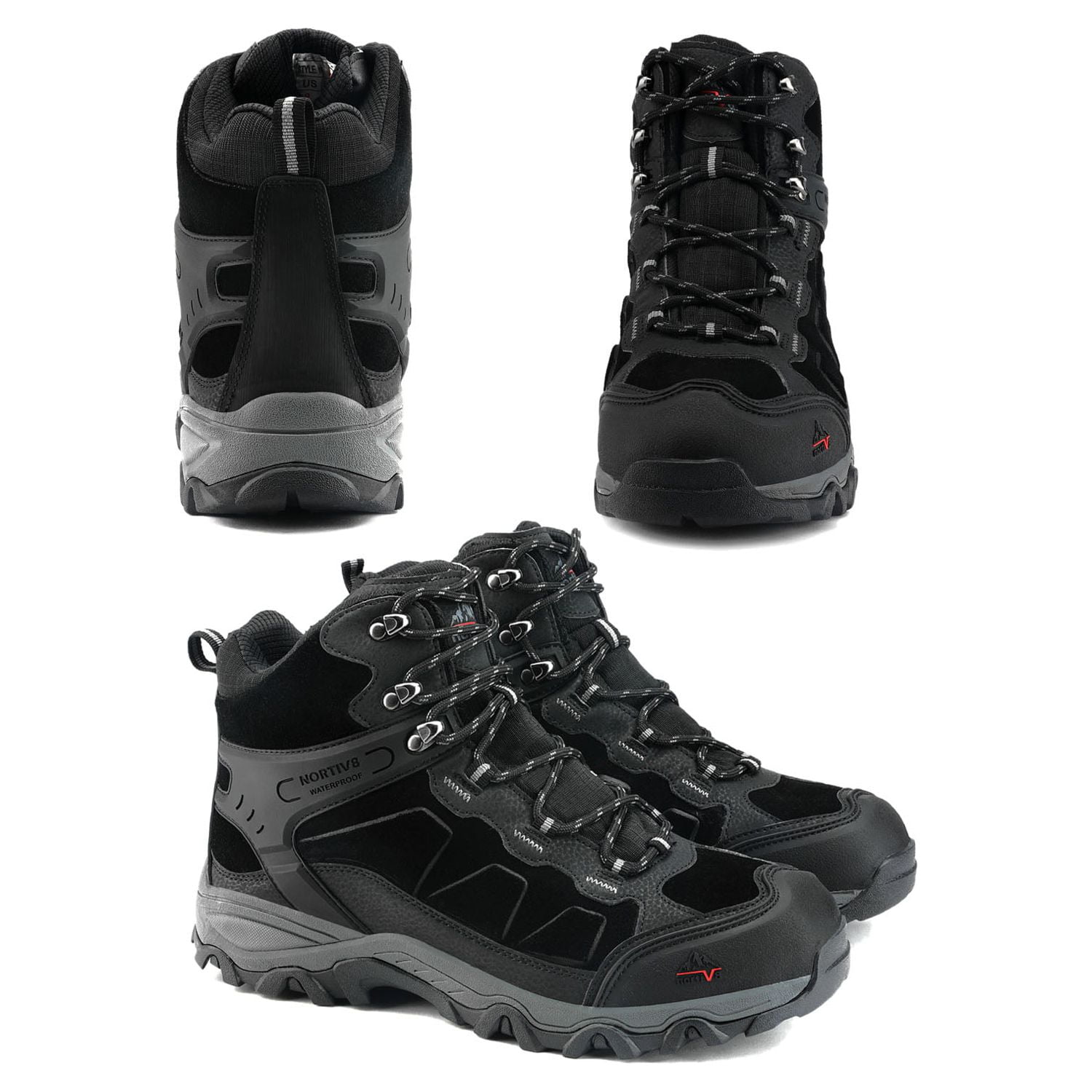 Nortiv 8 - Mens Hiking Boots, size 9.5 US mens, color black. Nortiv 8 main image 4