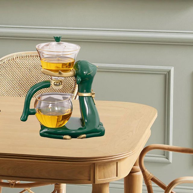 Tetera de goteo Kungfu con Infusor de resina, adorno con forma de alce, Infusor de té para nuevo verde