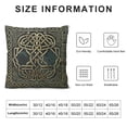 thumbnail image 5 of Autua Celtic Knot Graphic Decorative Throw Pillow Cover Short Plush for Home Couch Living Room Bed Sofa High-Quality 1PC 22x22in, 5 of 5